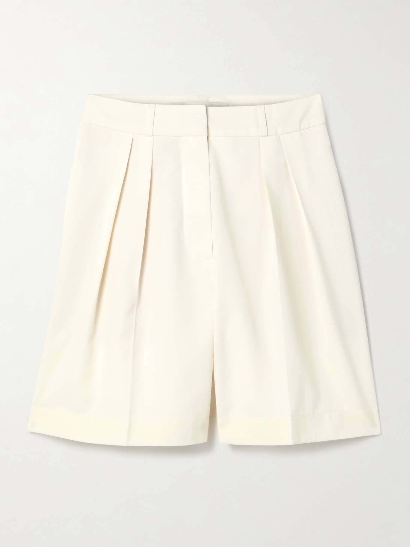 Pleated woven shorts - 1