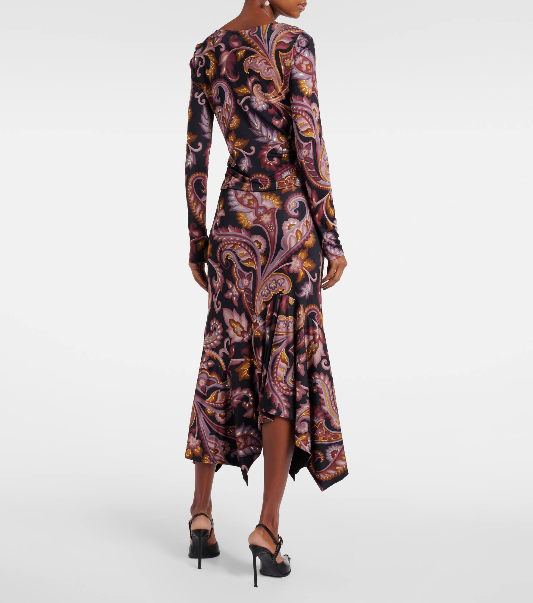 Paisley jersey top - 3