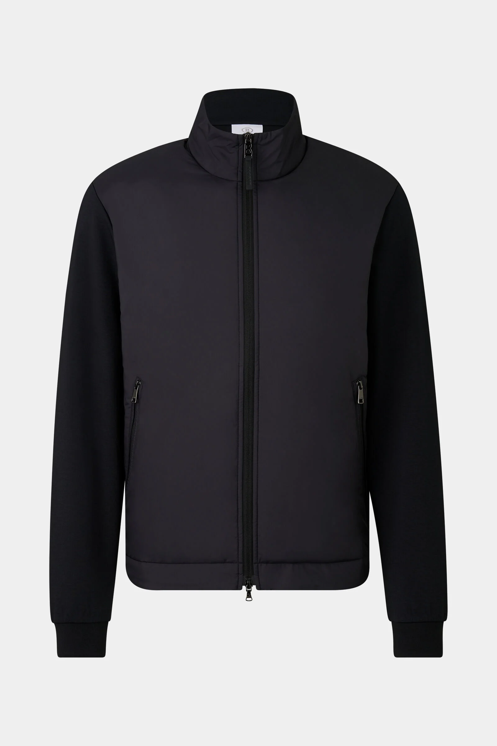 Rover hybrid jersey jacket in Black - 1