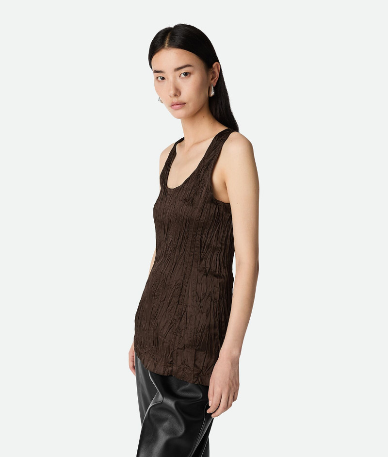Bottega Veneta Viscose Satin Crushed Tank Top outlook