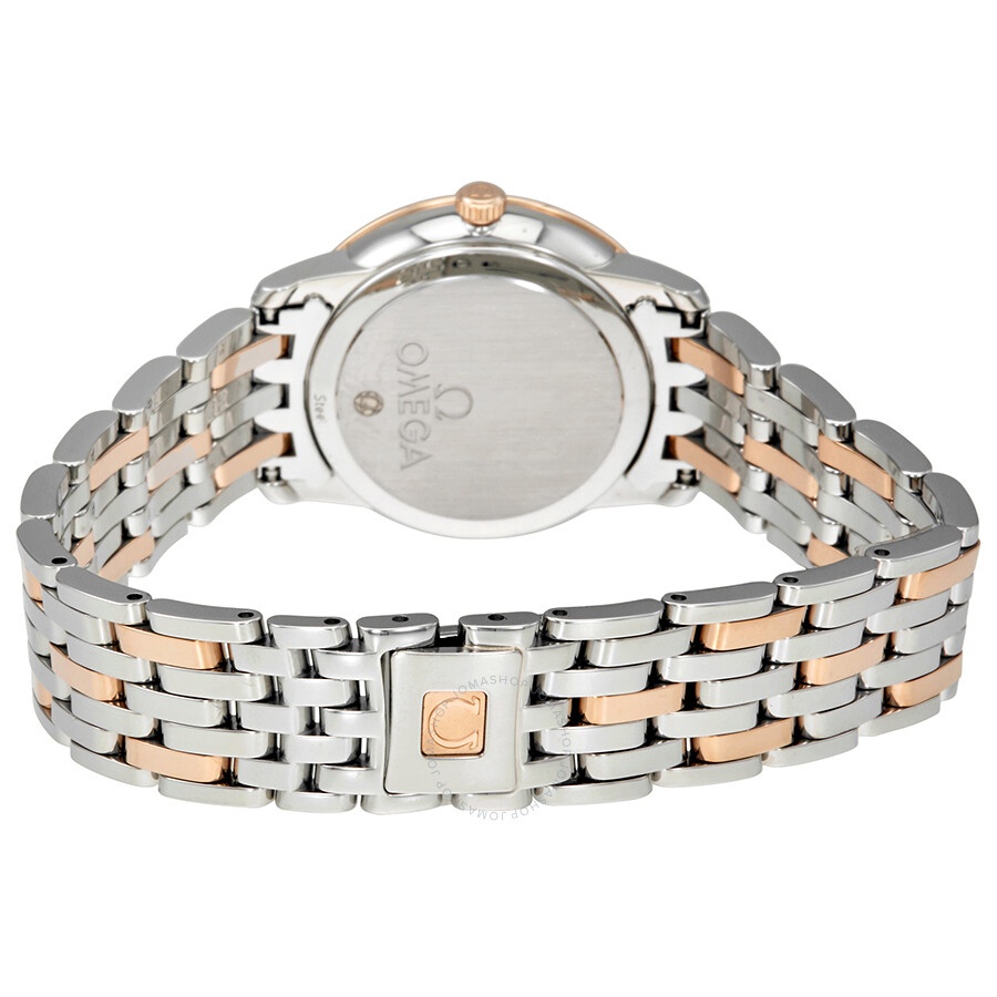 Pre-owned Omega De Ville Diamond Mother of Pearl Dial Ladies Watch 424.25.27.60.55.002 - 3