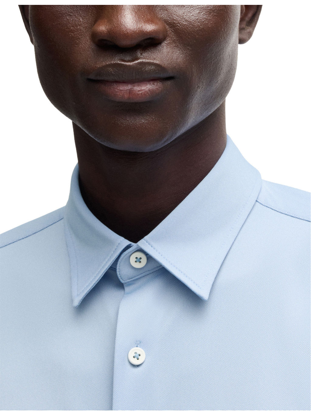 Long-sleeved stretch-woven shirt - 5