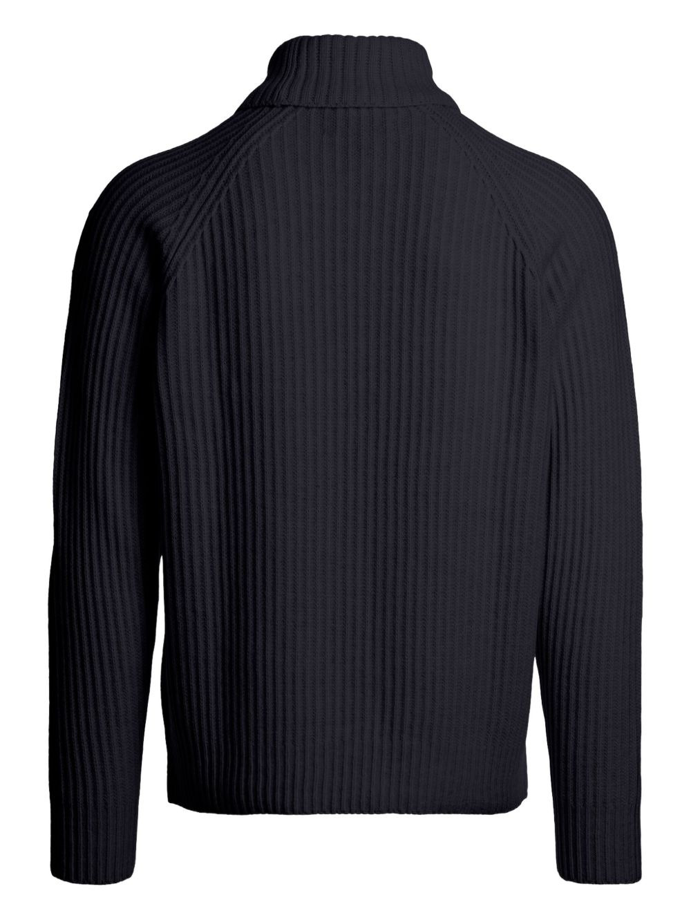 turtleneck ribbed sweater - 2