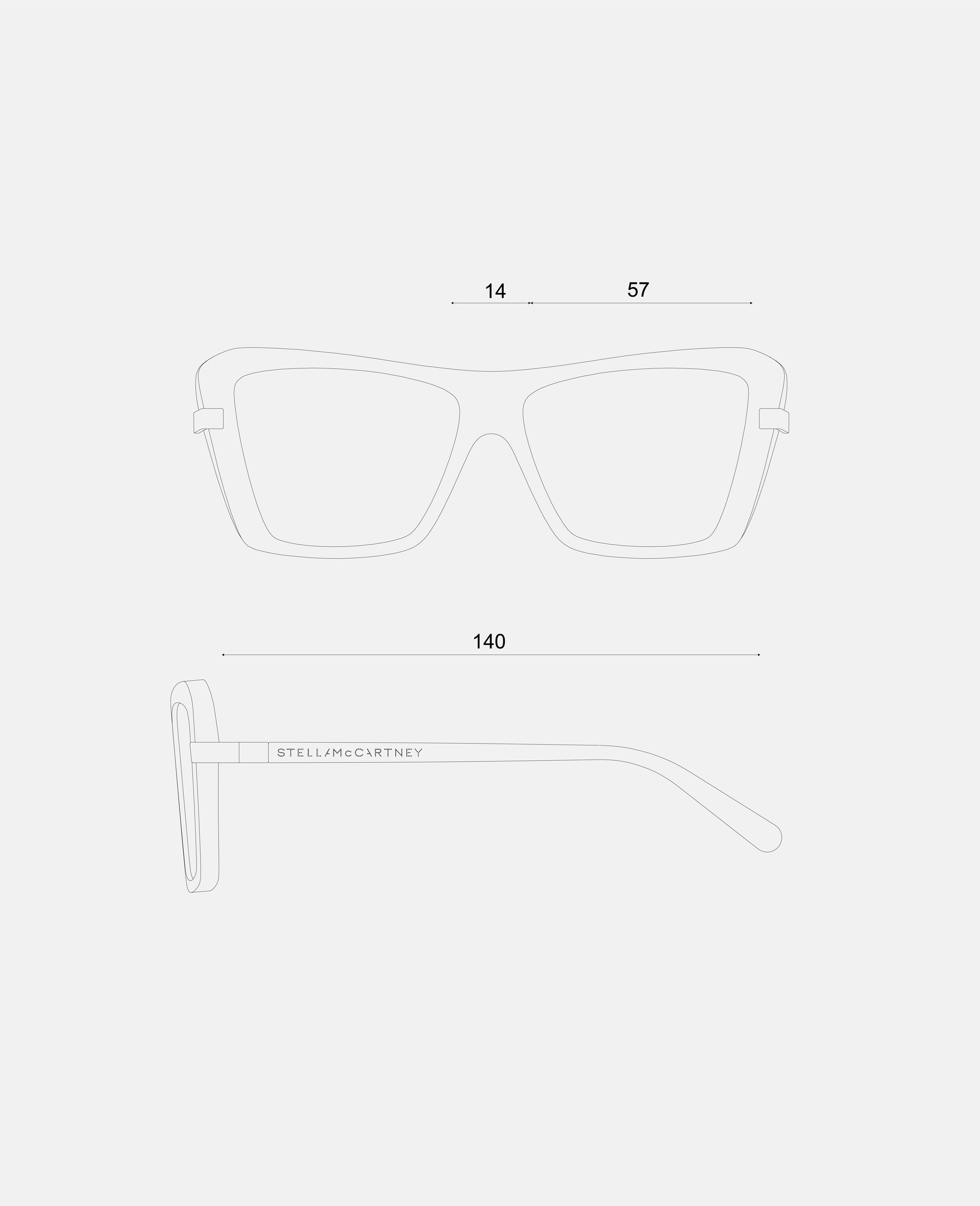 Square Cat-Eye Sunglasses - 4