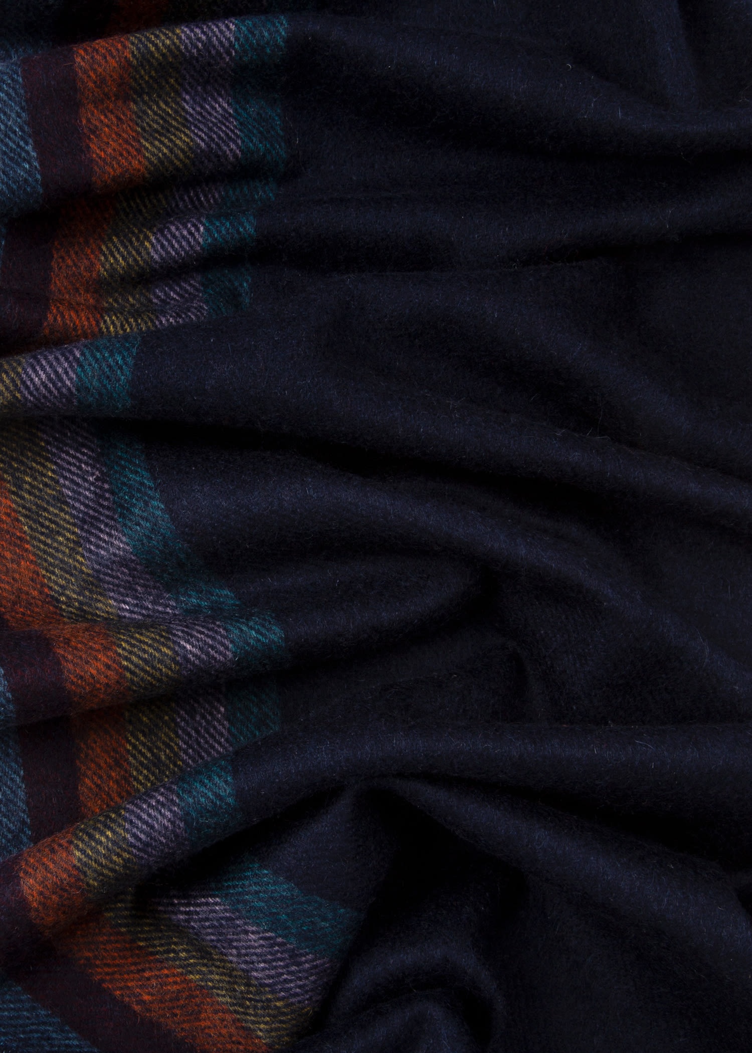 Cashmere 'Artist Stripe' Edge Scarf - 3