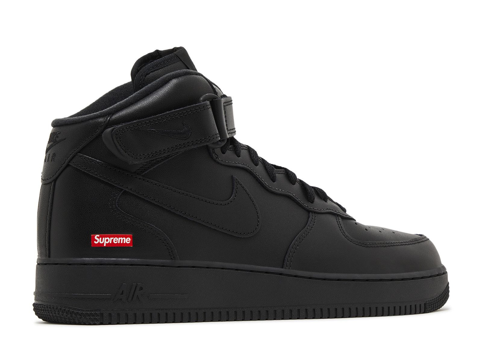 SUPREME X AIR FORCE 1 MID 'BOX LOGO - TRIPLE BLACK' - 3