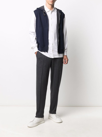 Brunello Cucinelli long-sleeved polo shirt outlook