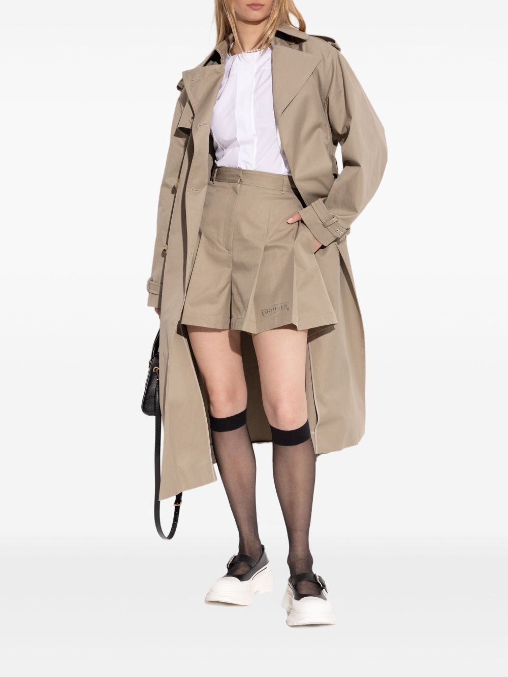 double-breasted trench coat - 2
