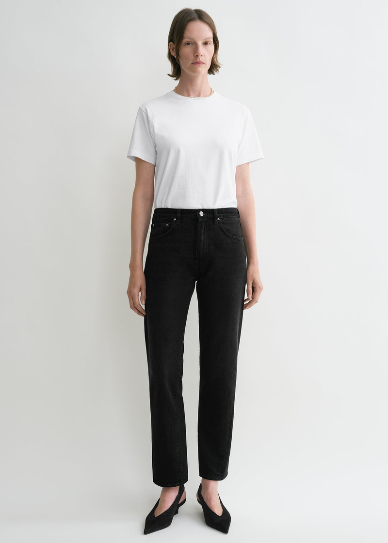 Totême Twisted seam denim faded black outlook
