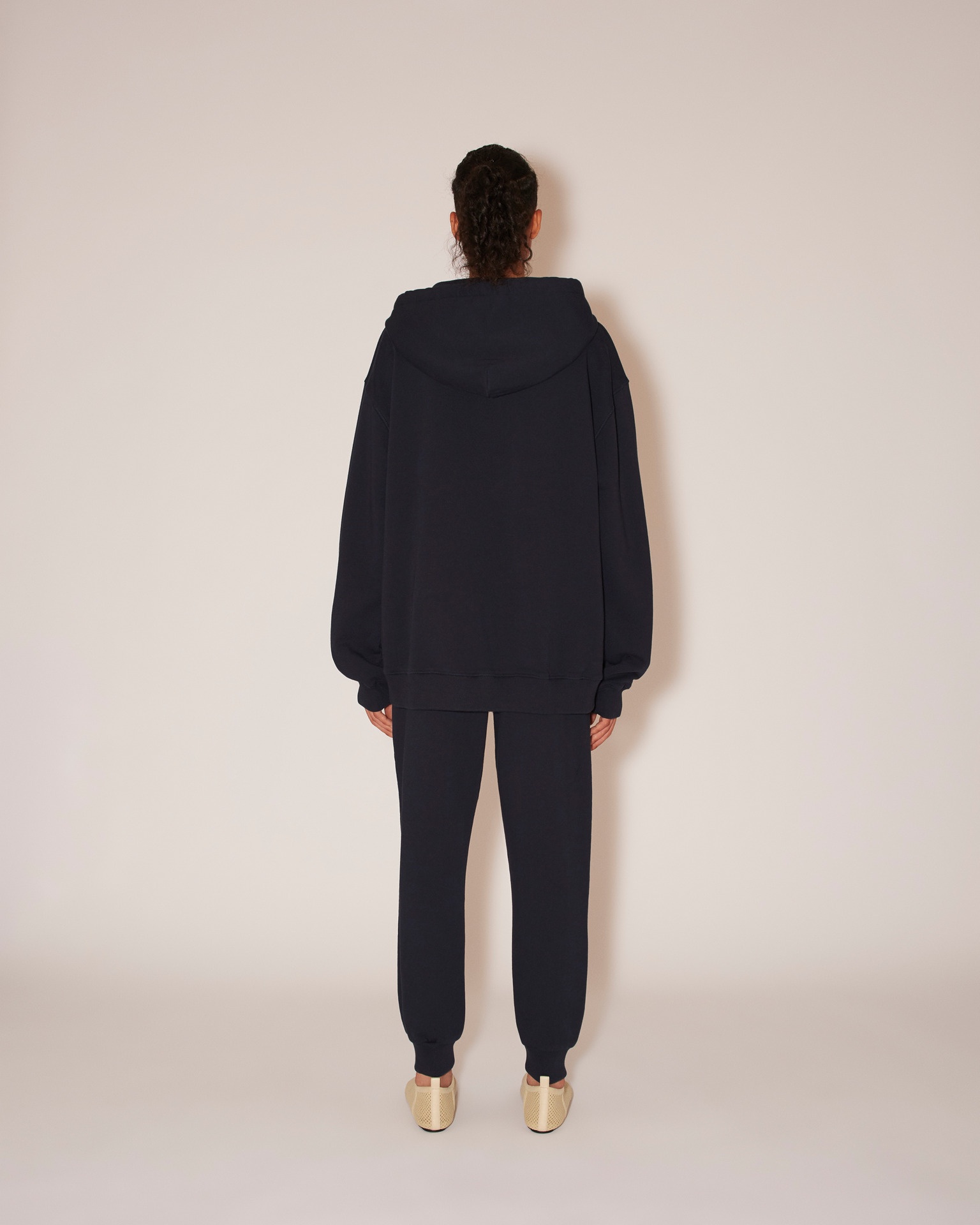 SHAY - Fleece relaxed fit sweatpants - Navy - 6