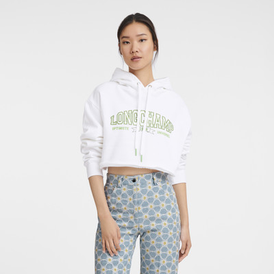Longchamp Hoodie White - Jersey outlook