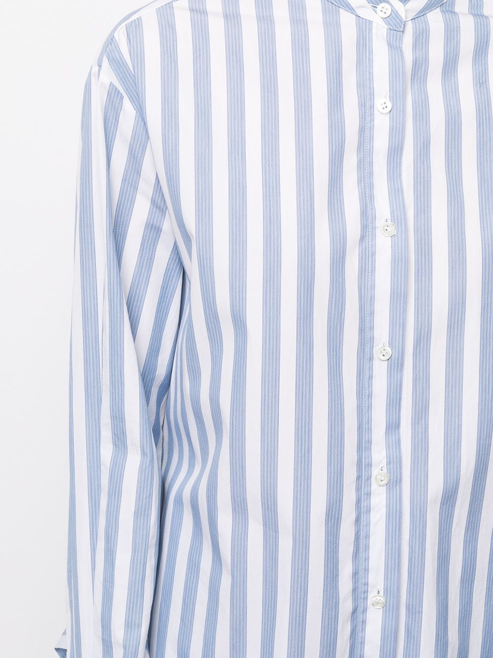striped drawstring shirt - 5
