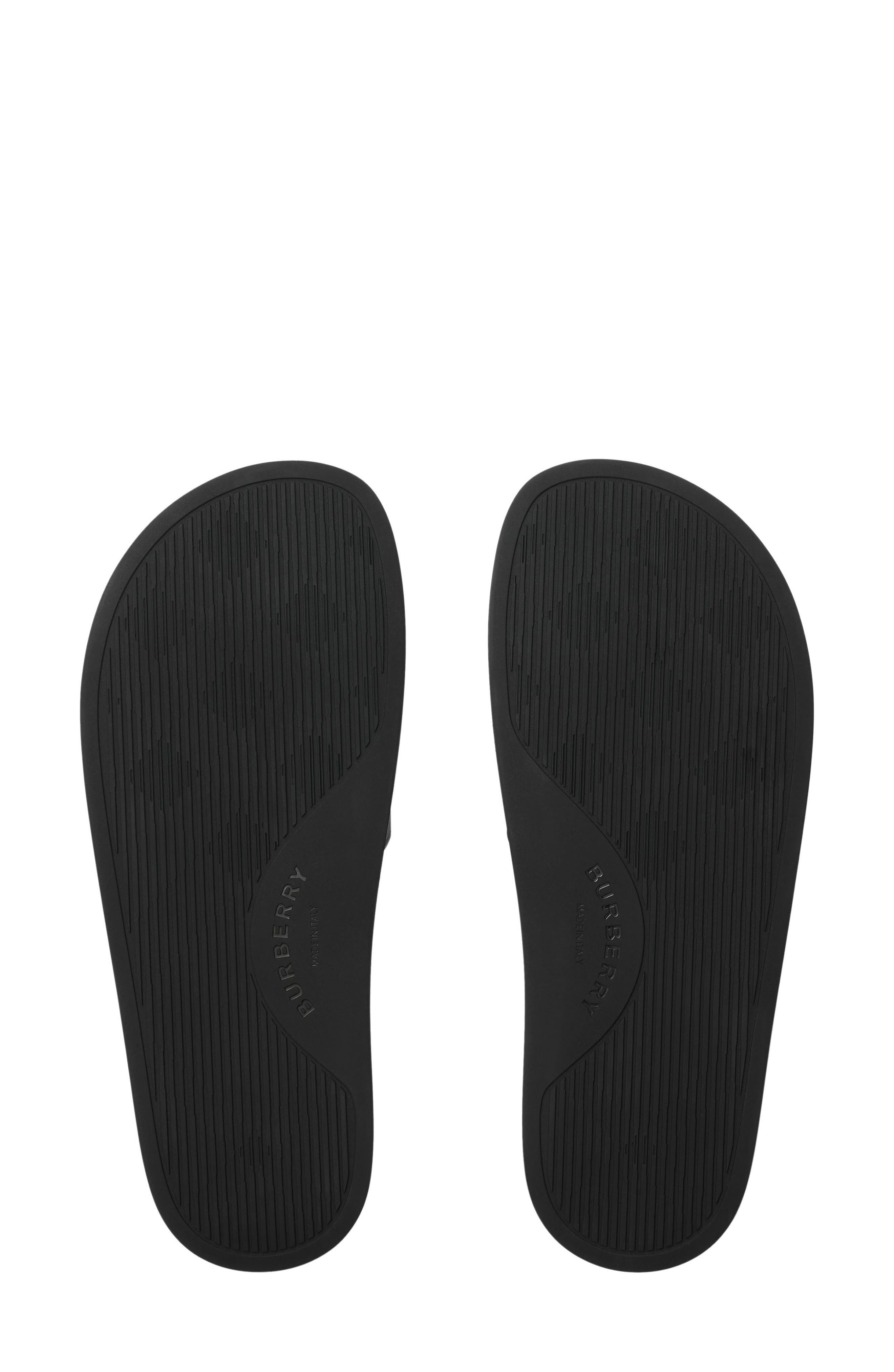 burberry Furley Check Slide Sandal in Mahogany Check at Nordstrom - 4