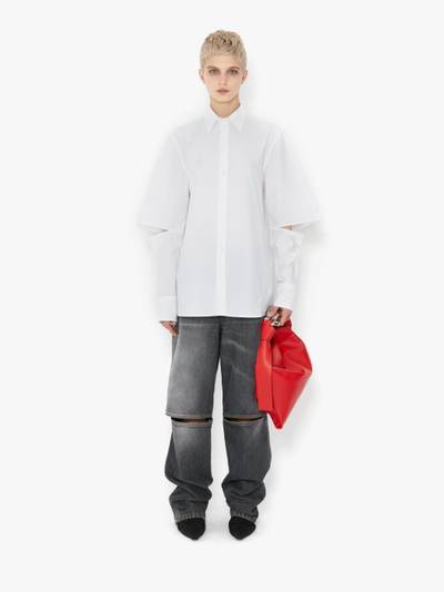 JW Anderson CUT OUT KNEE BOOTCUT JEANS outlook