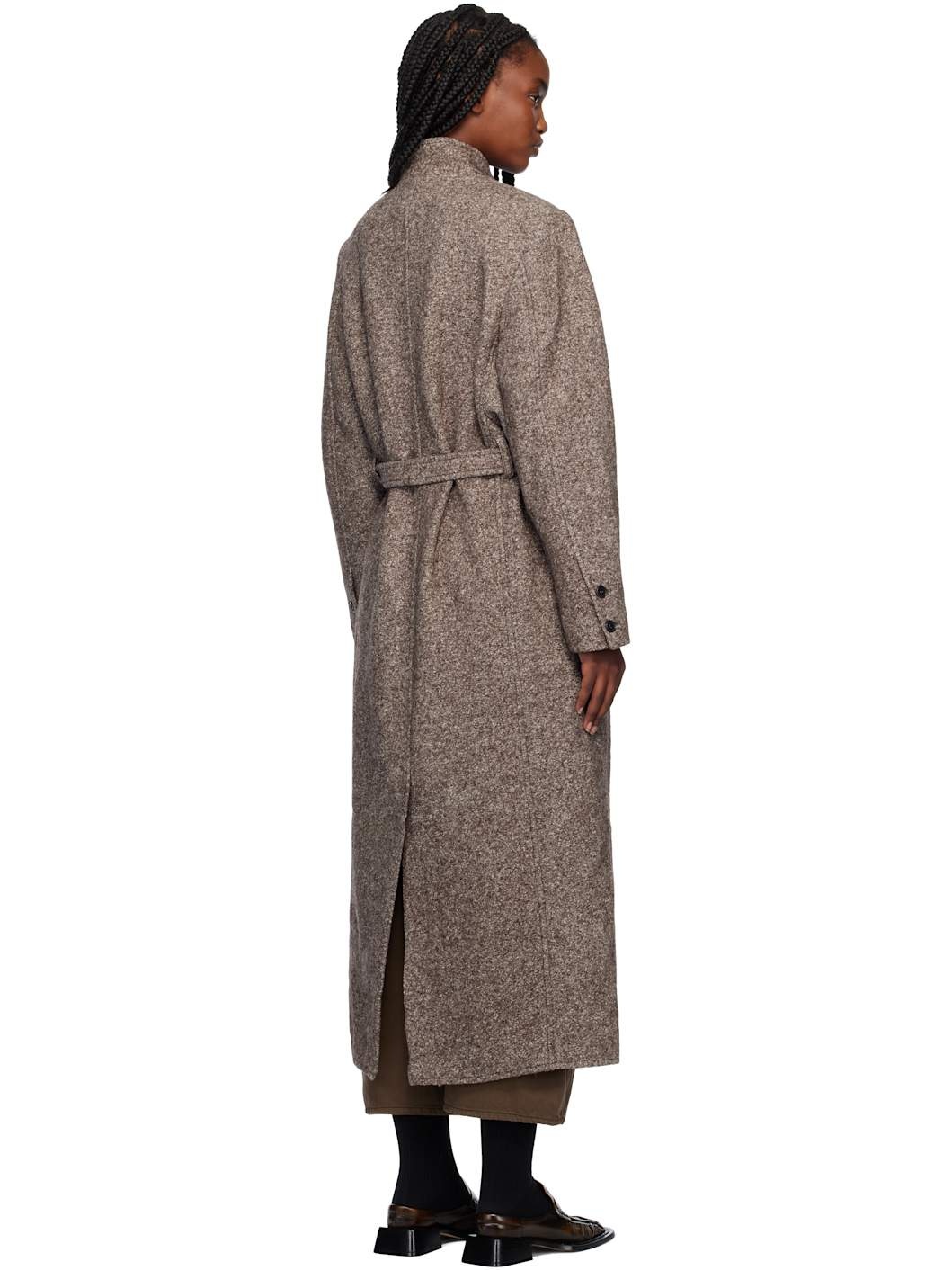 Taupe Evening Coat - 3