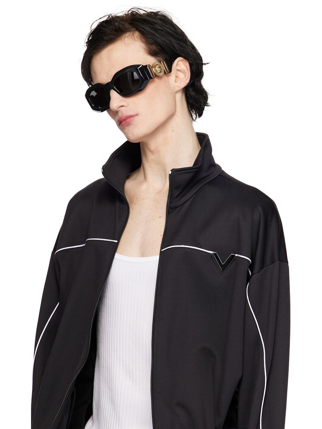 Black Maxi Medusa Biggie Sunglasses - 4