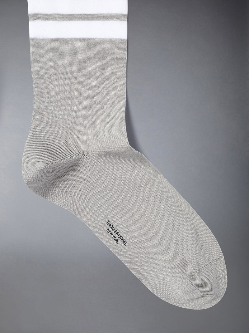 Thom Browne Lightweight Cotton 4-bar Mid Calf Socks outlook