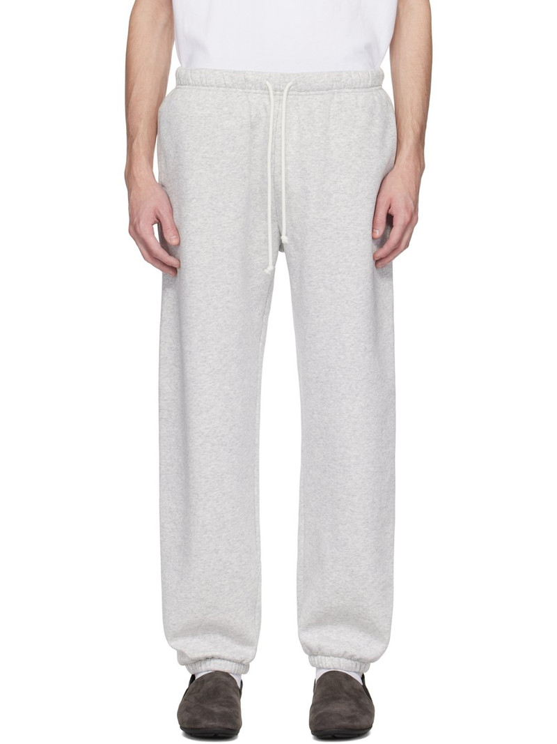 Gray Fleece Lounge Relaxed Sweatpants - 1