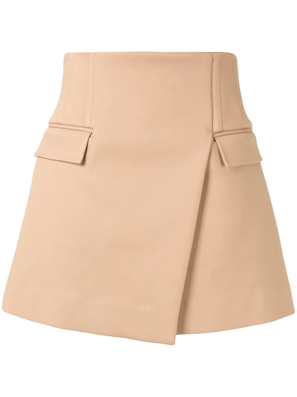 asymmetric mini skirt - 1