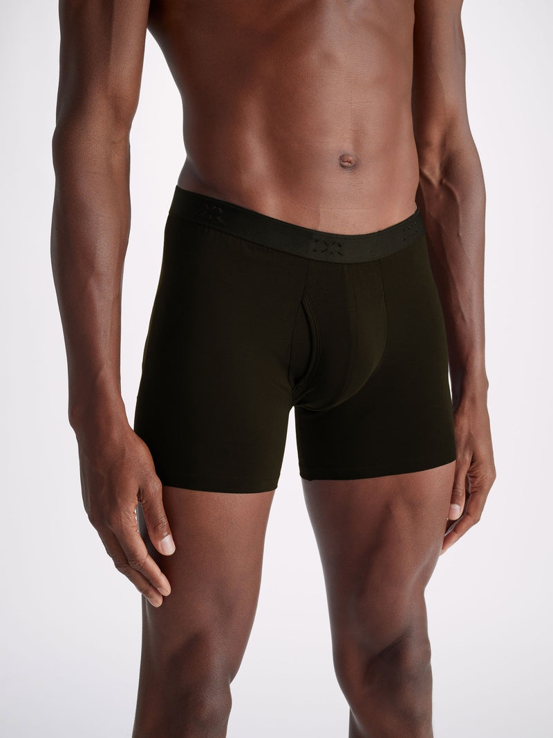 Men's Trunks Jack Pima Cotton Stretch Black - 2