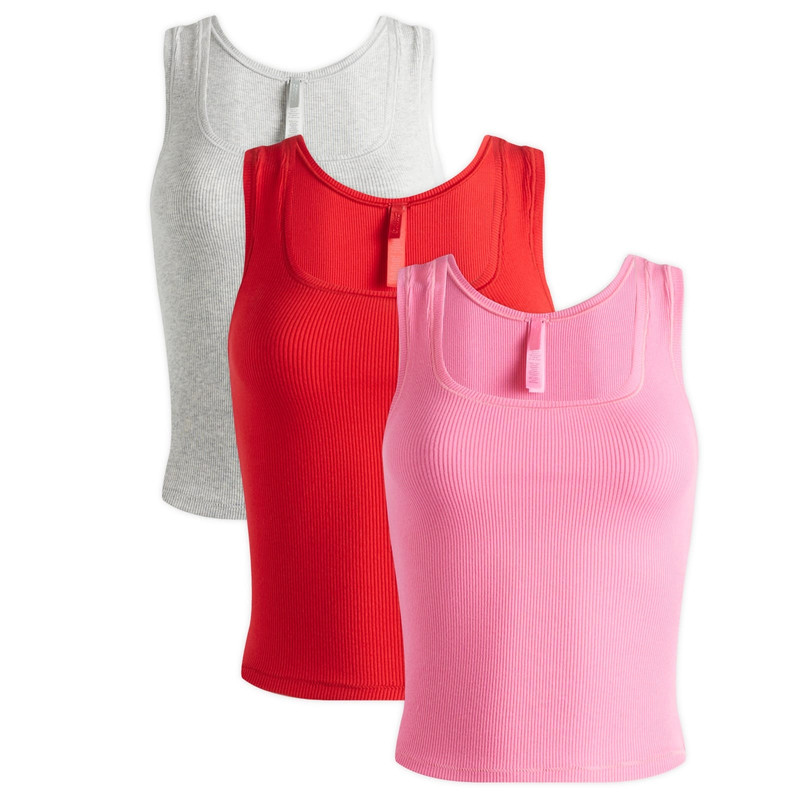 SKIMS Cotton Rib Tank 3-Pack 1