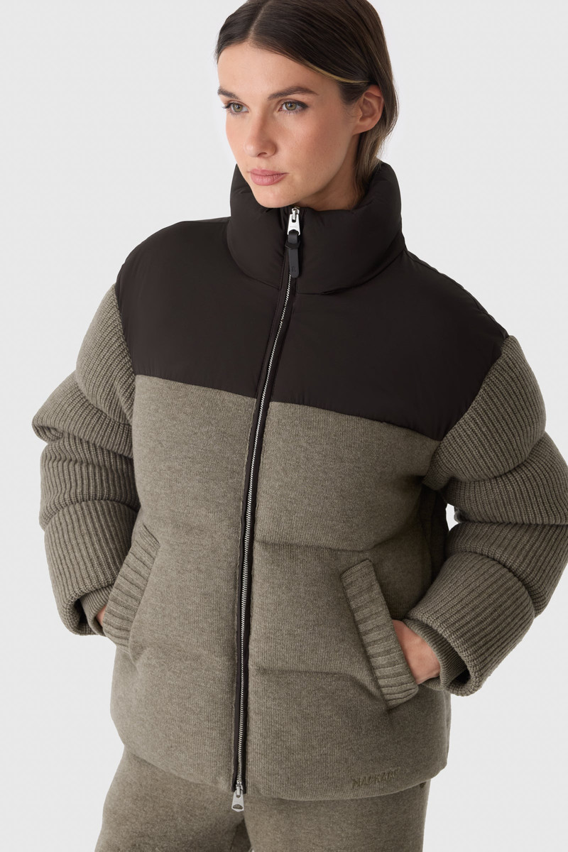 GREER Cashmere-Blend Down Jacket with Removable Hood 5