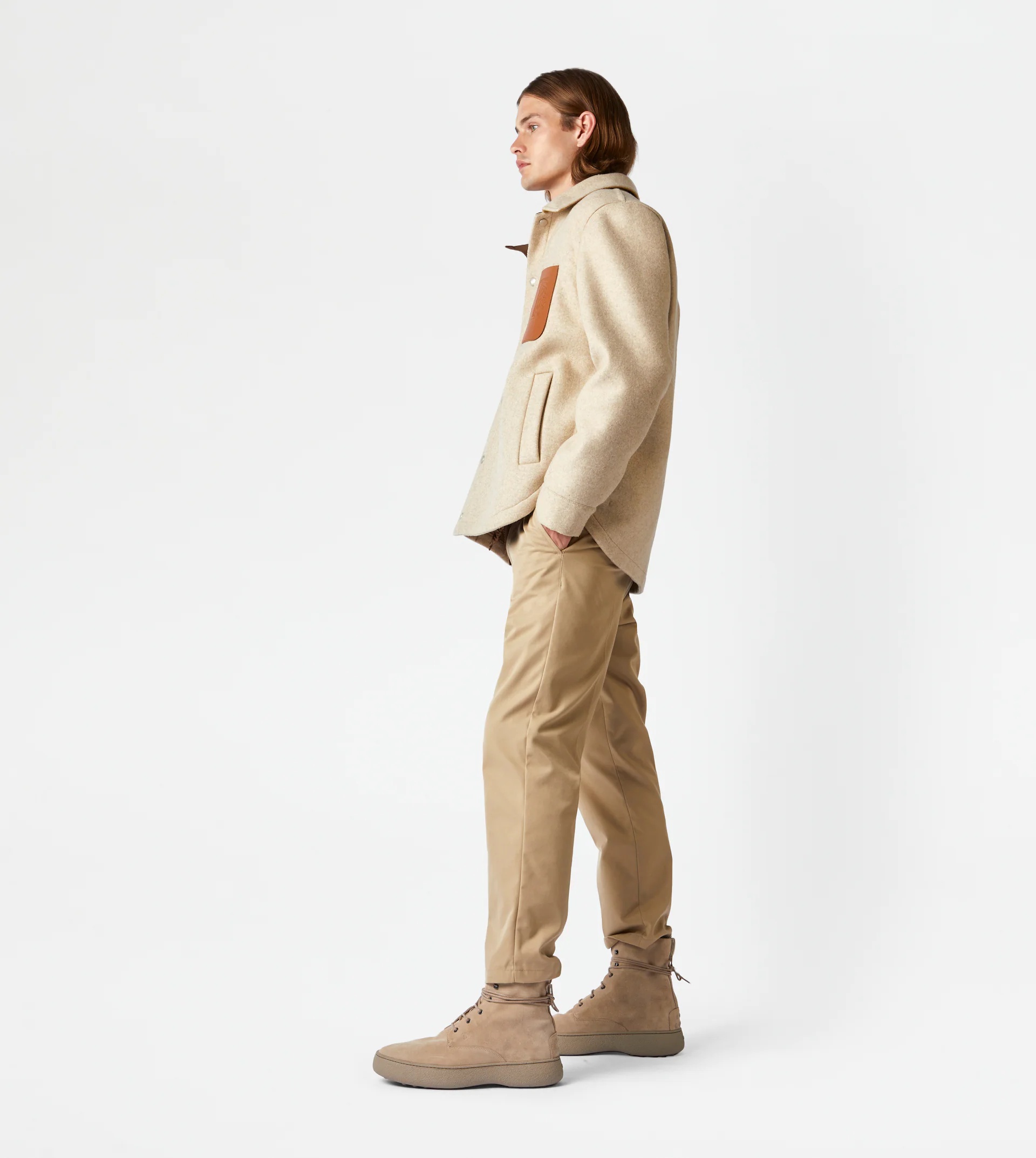 TOD'S CHINO TROUSERS - BEIGE - 4