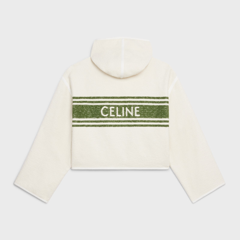 CELINE HOODED CARDIGAN IN STRIPED TWEED outlook