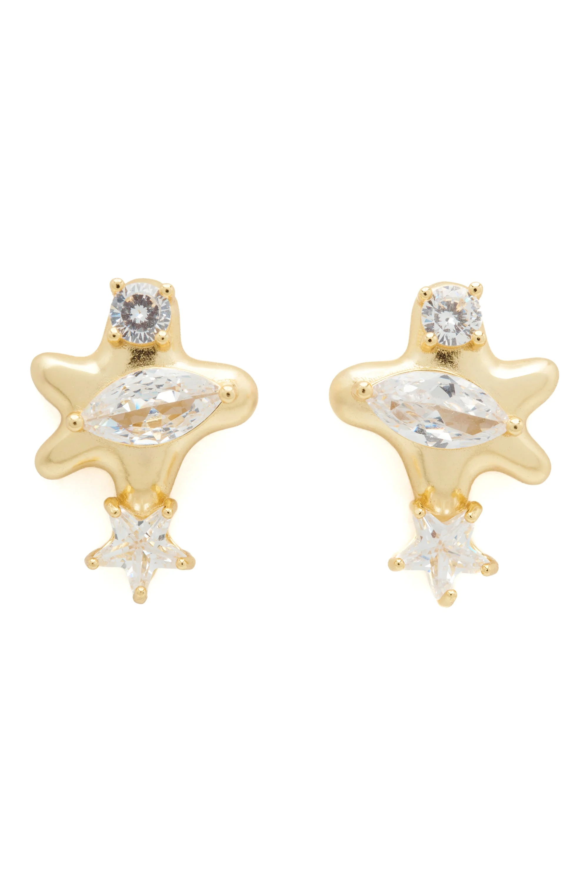 GOLD CLEAR CONSTELLATION STUDS - 1