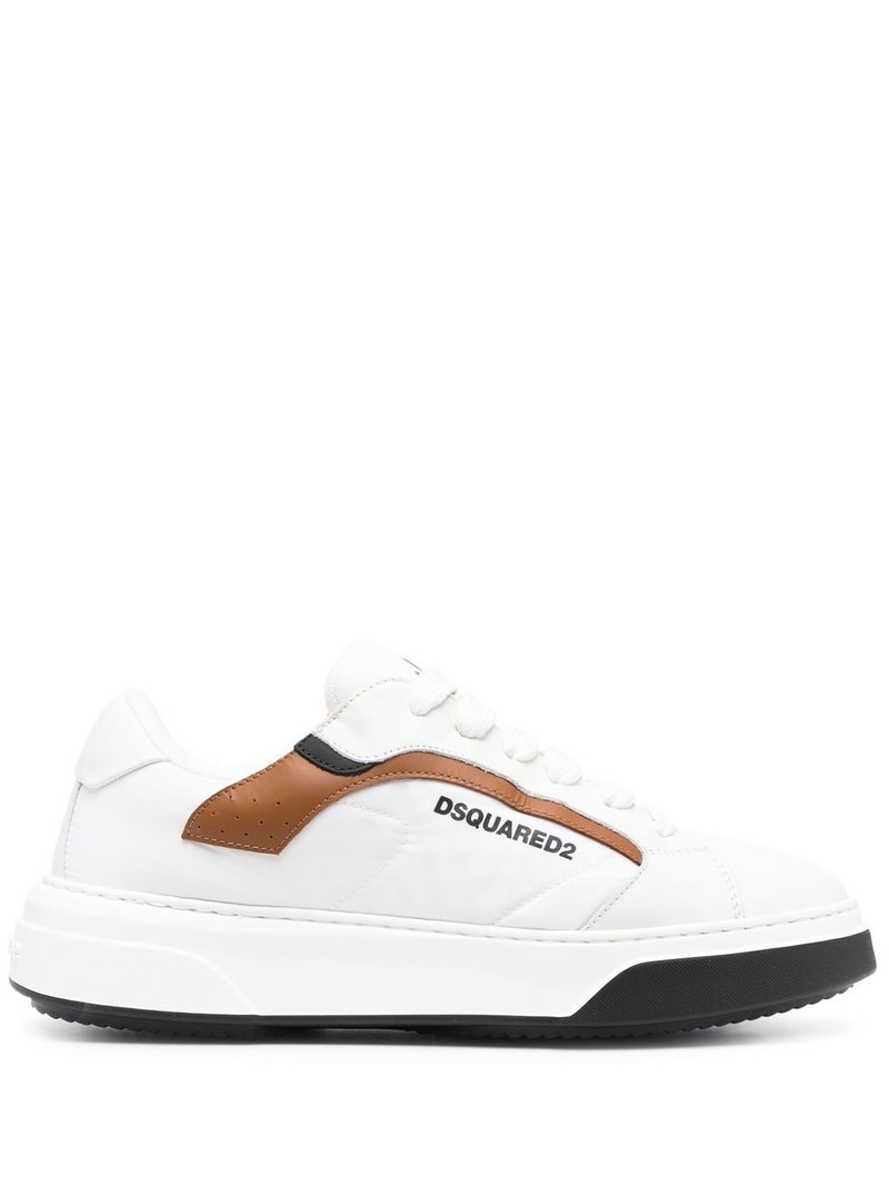 logo-print lace-up sneakers 1