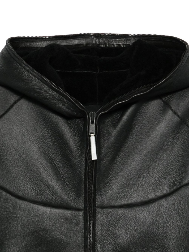 hooded panelled coat 3
