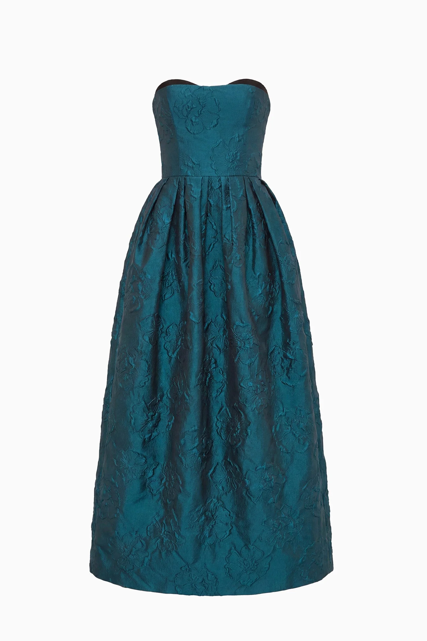 Katerina Strapless Cloque Dress - 1