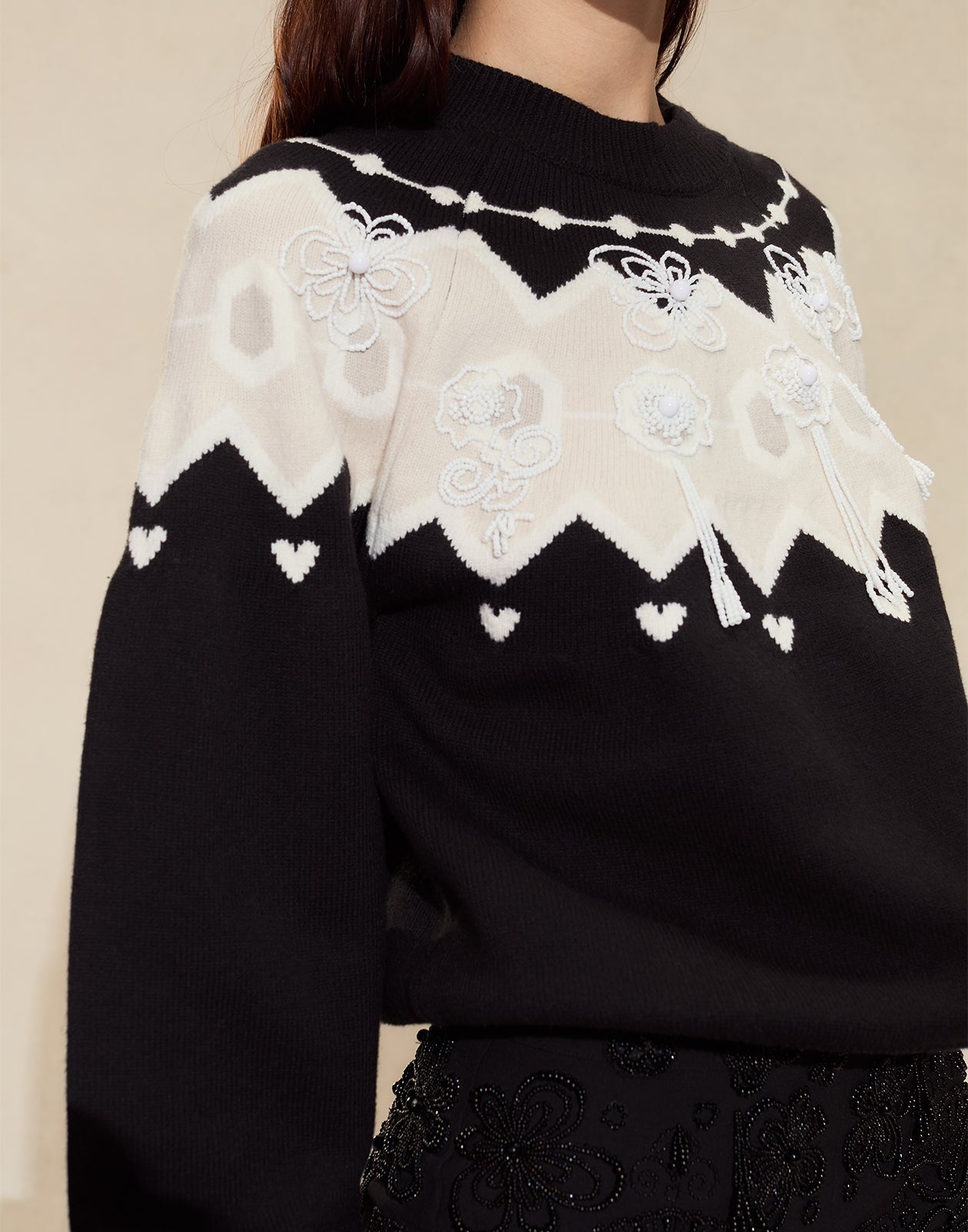 Milei Beaded Sweater - 5