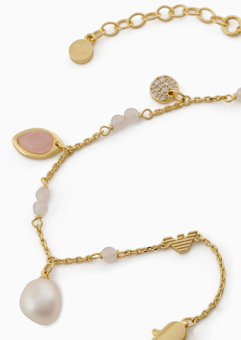 EMPORIO ARMANI Gold-Tone Brass Station Bracelet outlook