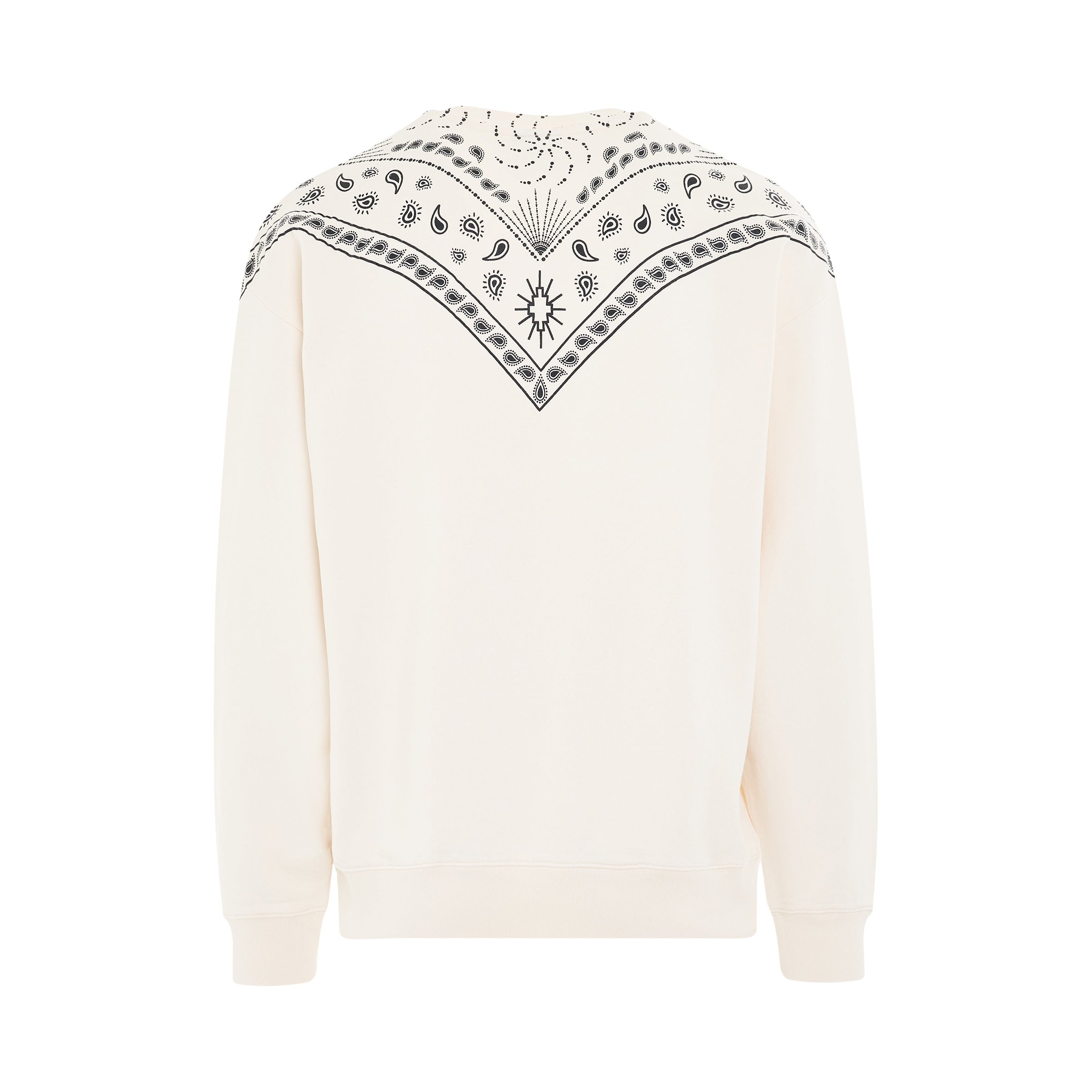 Bandana Comfort Crewneck in Ecru/Black - 4