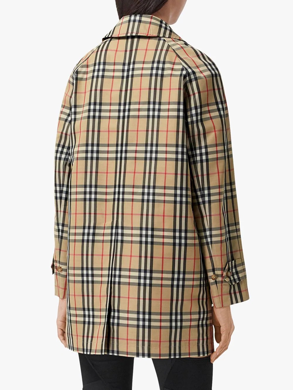 vintage check car coat - 4