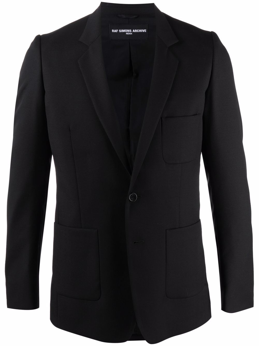 single-breasted wool blazer - 1