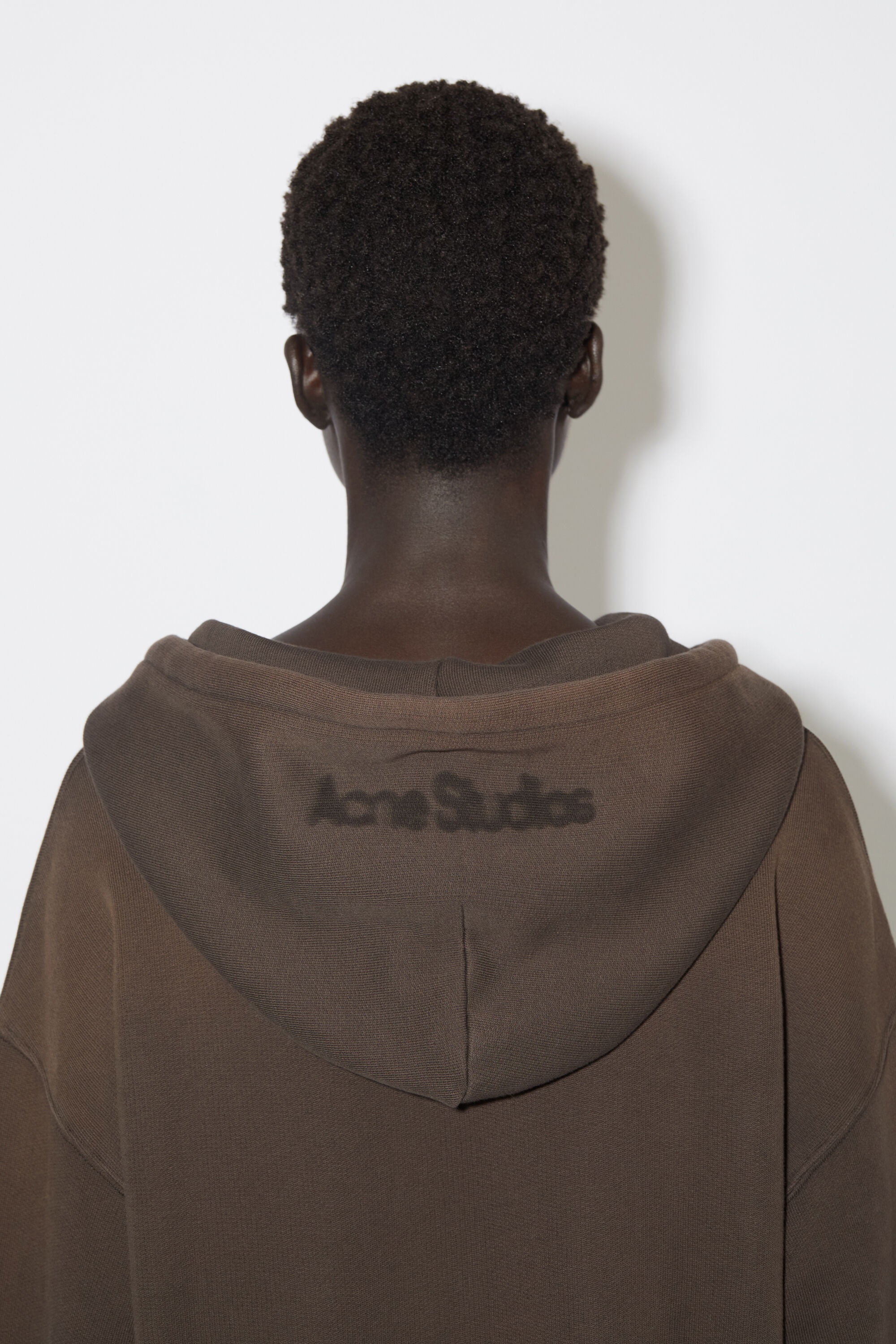 Dyed zippered jacket - Umber brown - 4