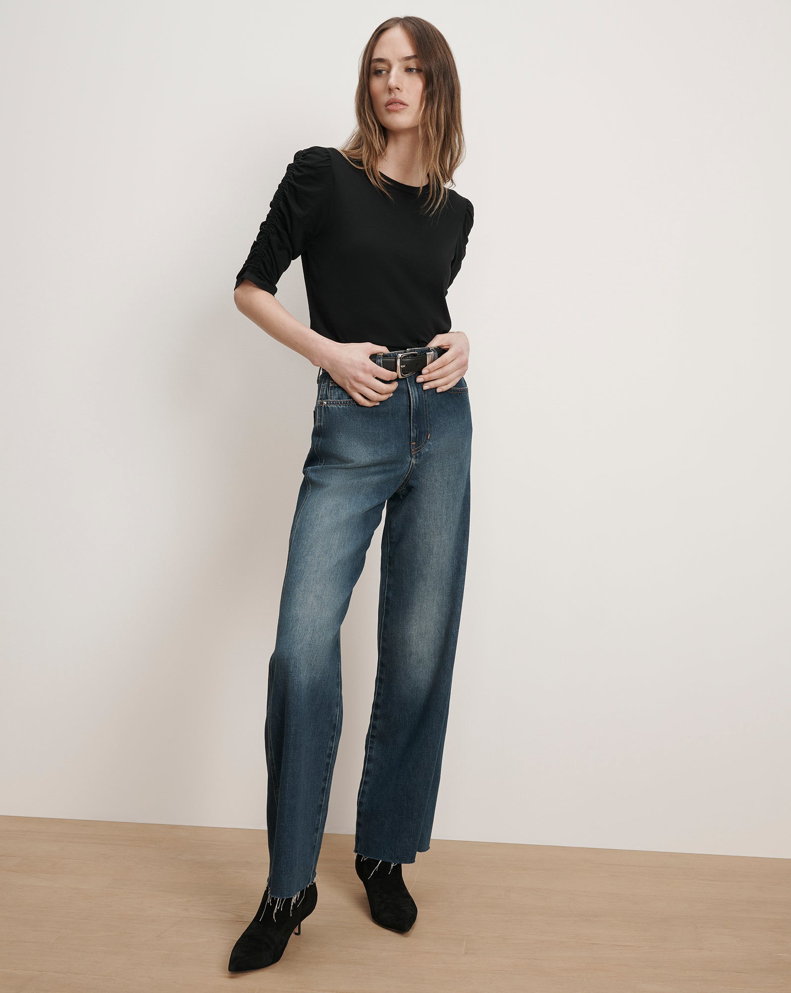 WALDORF RUCHED-SLEEVE TEE - 3