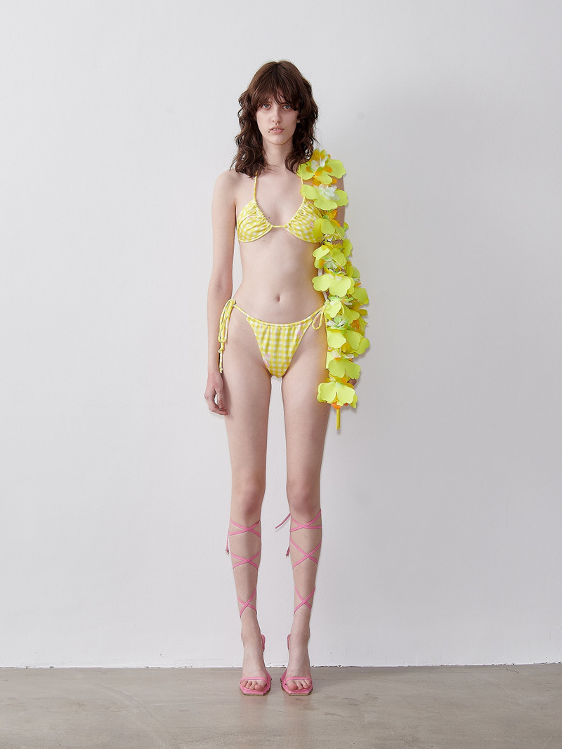 POSTER GIRL DIANE BIKINI TOP YELLOW GINGHAM outlook