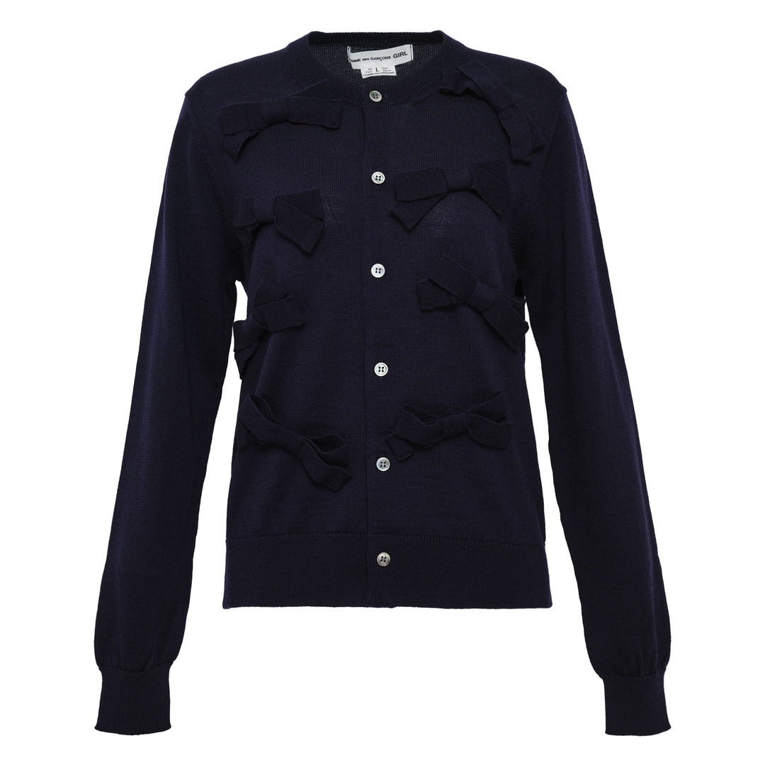 Ribbon Decoration Cardigan - 1