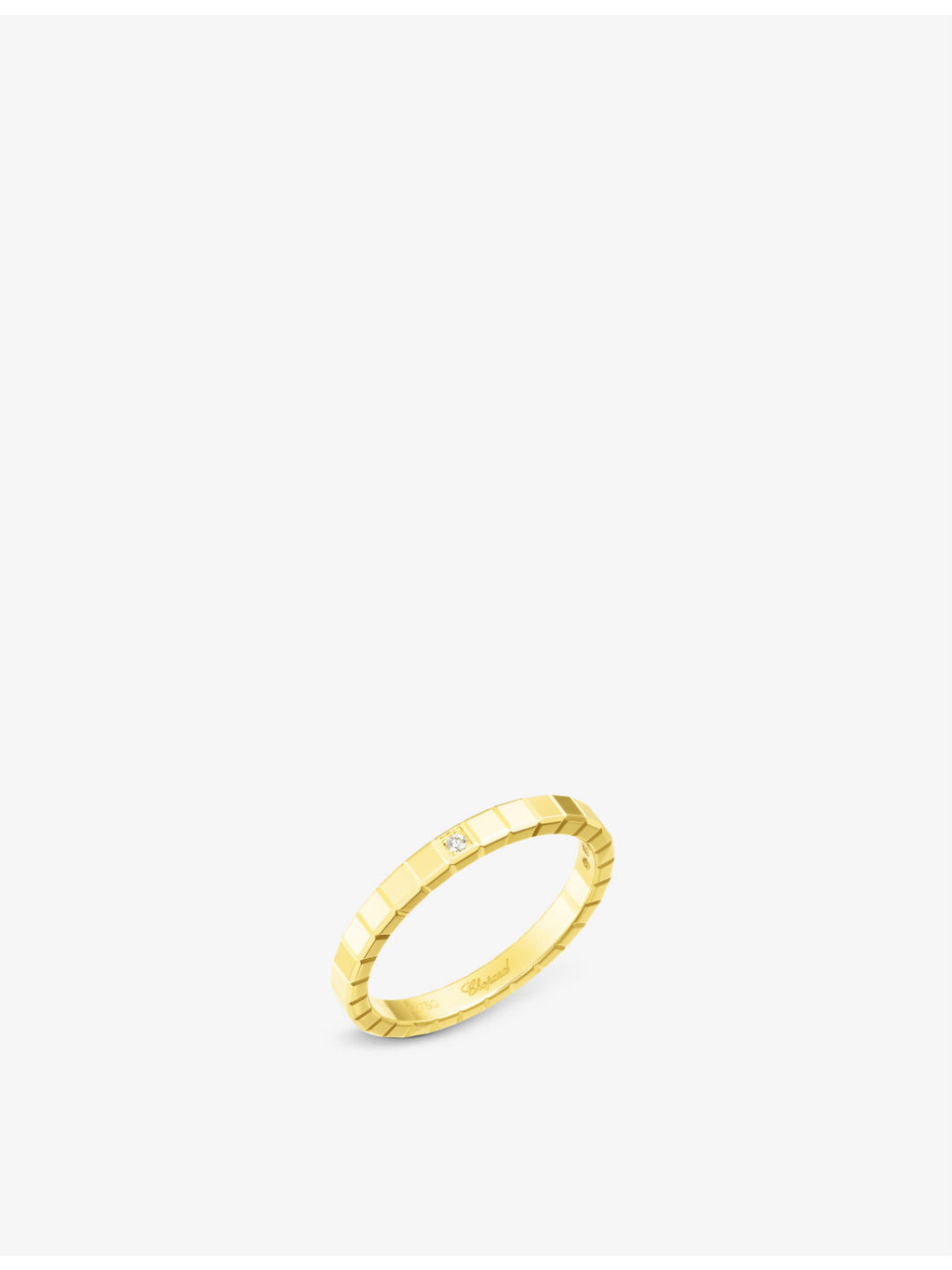 Ice Cube 18ct yellow-gold and diamond ring - 1