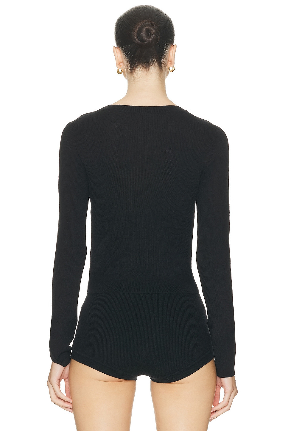 Rib Stitch Cashmere Clark Sweater - 3