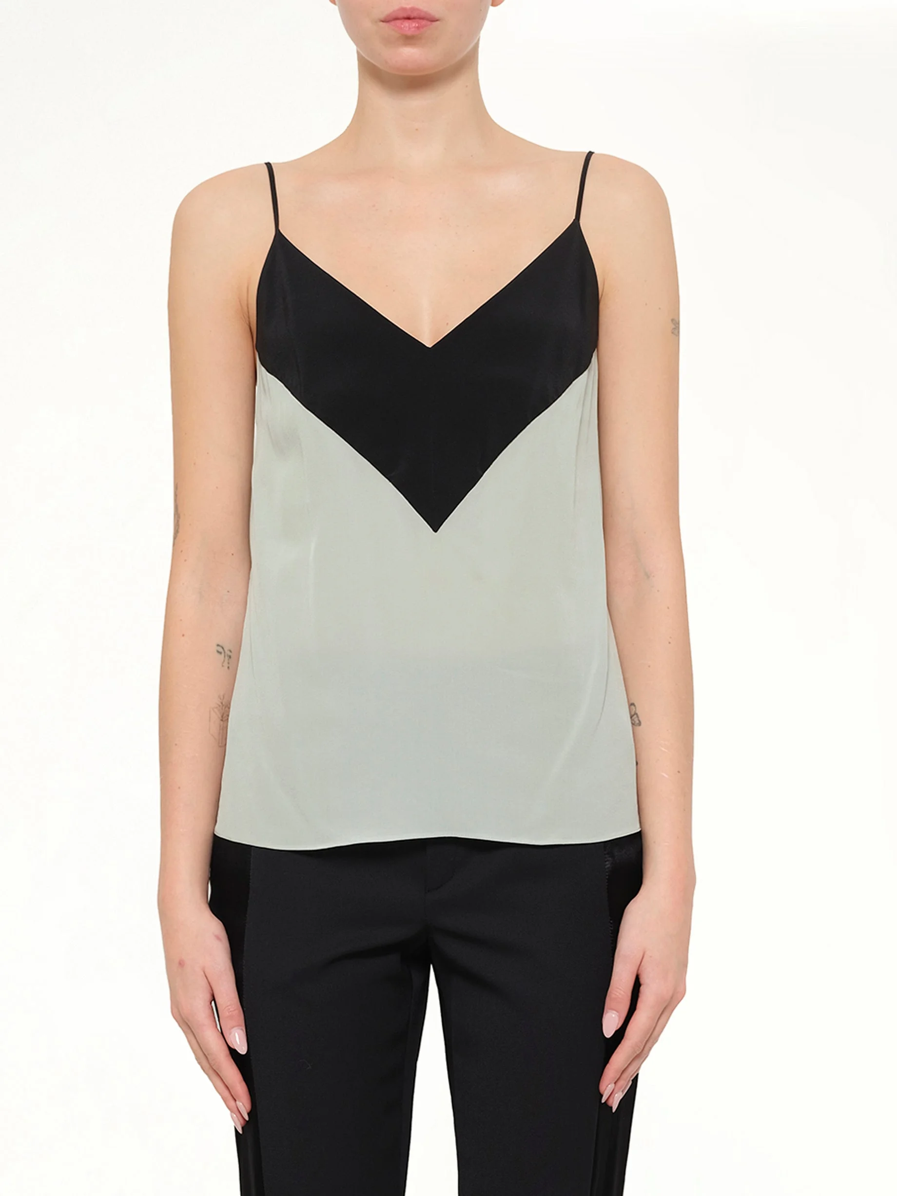Silk Top in Green - 1