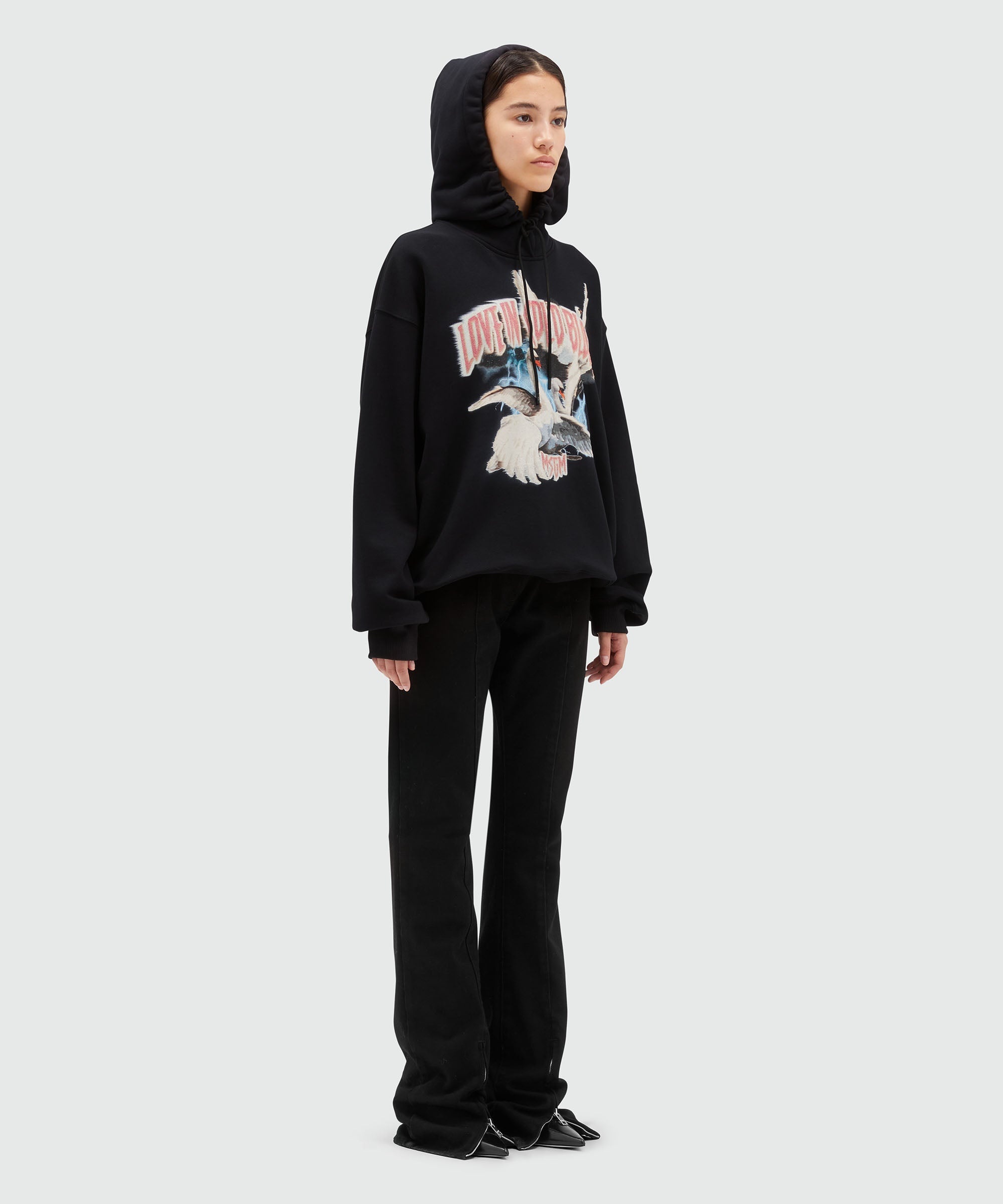 Jersey sweatshirt with graphic print - 4
