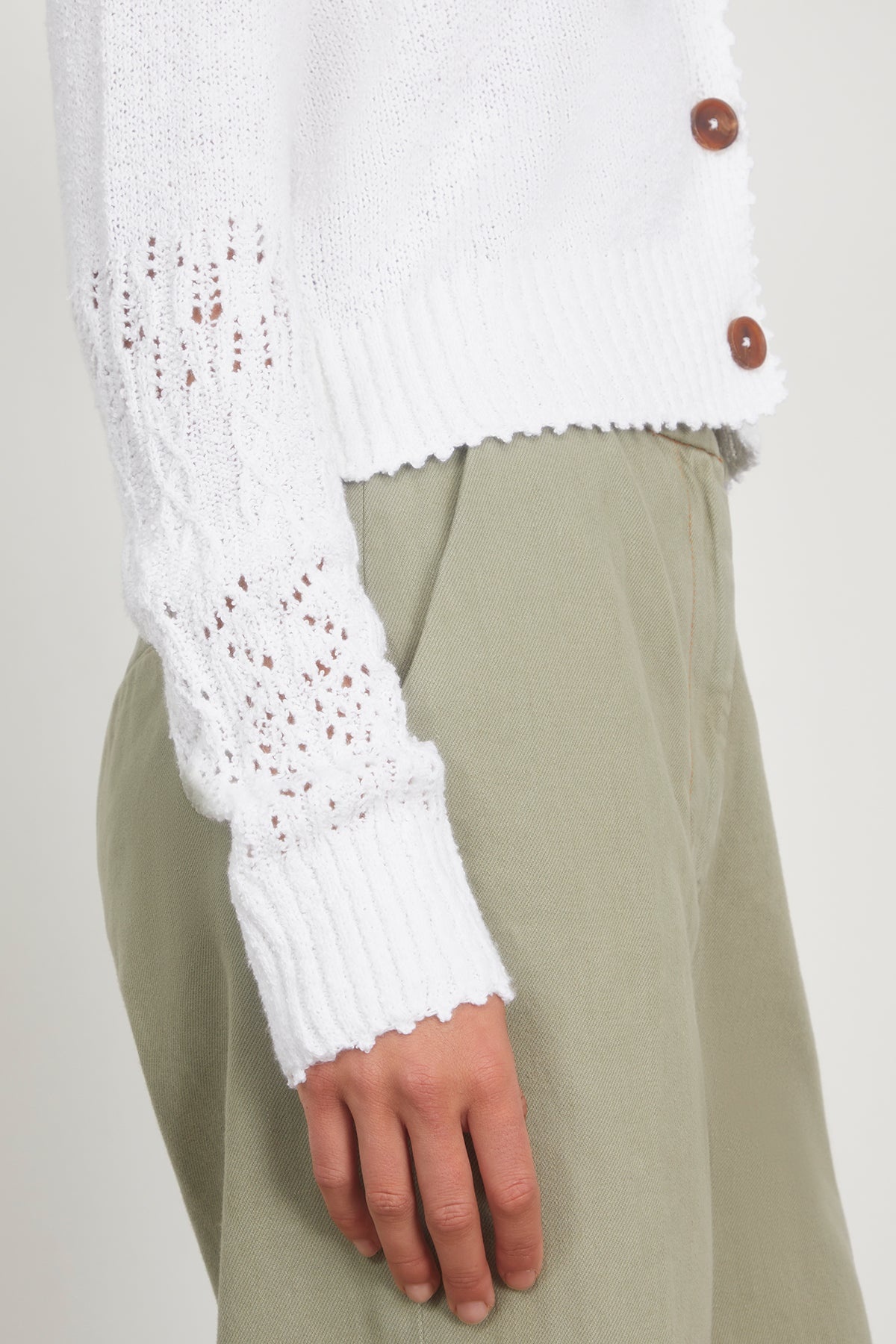 Olia Cardigan in White - 5