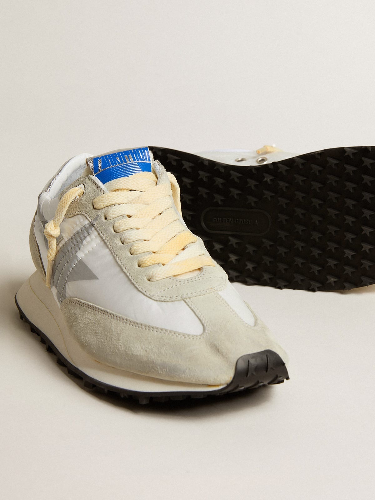 ★Golden Goose★ホワイトスターマラソン Golden Goose Women's Marathon with white nylon upper and