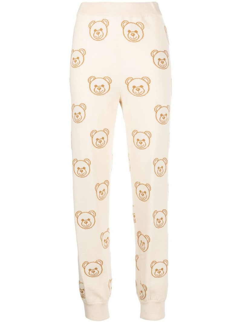 Teddy Bear-print track pants 1
