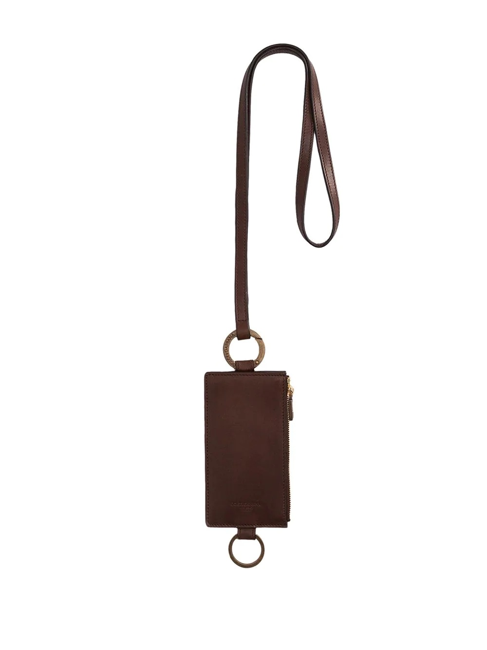 lanyard leather cardholder - 1