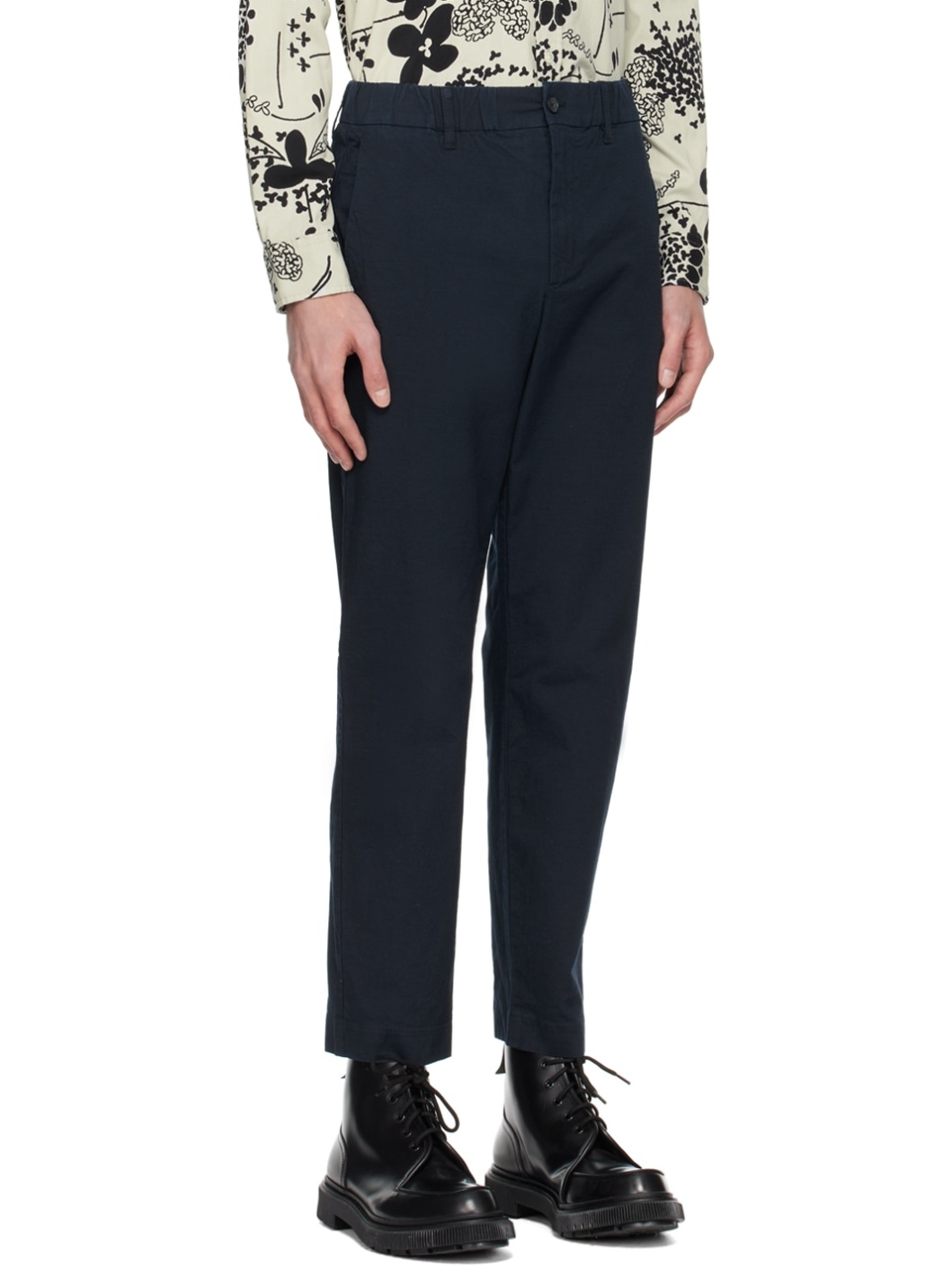 Navy Theodor 1447 Trousers - 2